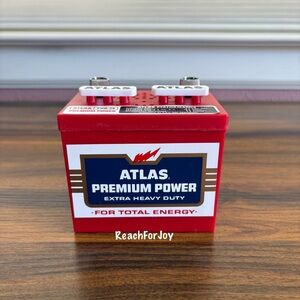 Vintage Atlas Radio PHD - 29 Premium Power AM Transistor Display Advertising